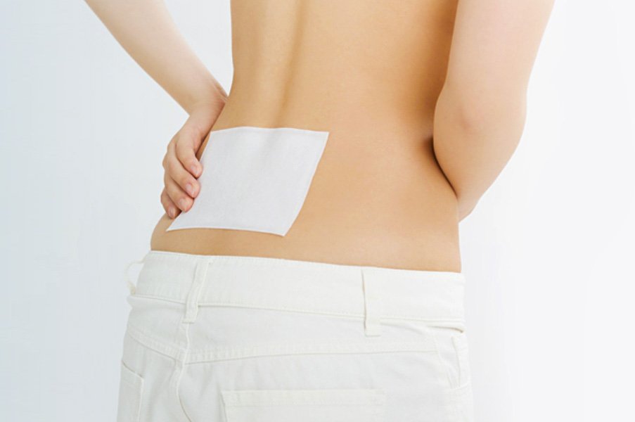 Pain relief patches Australia applied to the lower back to ease discomfort and provide targeted support