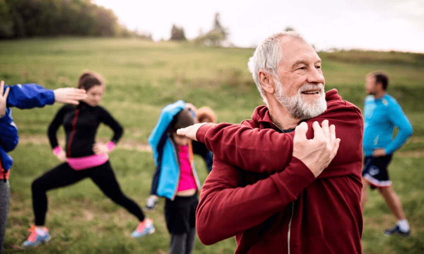 people having regular physical activity or exercise